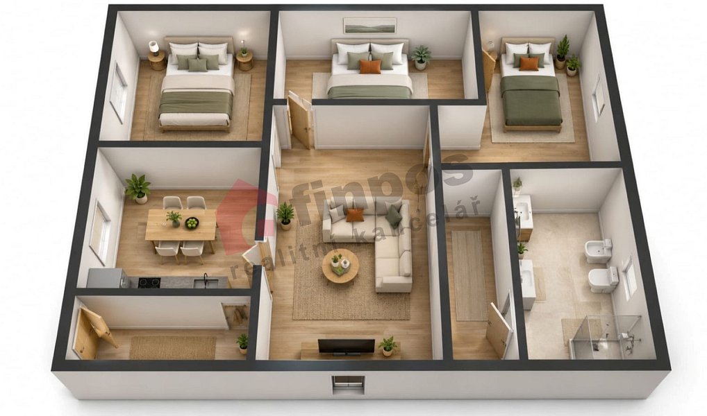 Prodej bytu 4+kk 78 m², Netvořice – náhled fotky 8