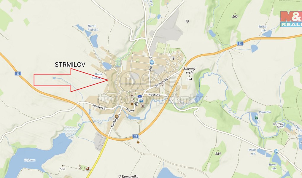 Prodej stavebního pozemku 987 m², Strmilov – náhled fotky 12