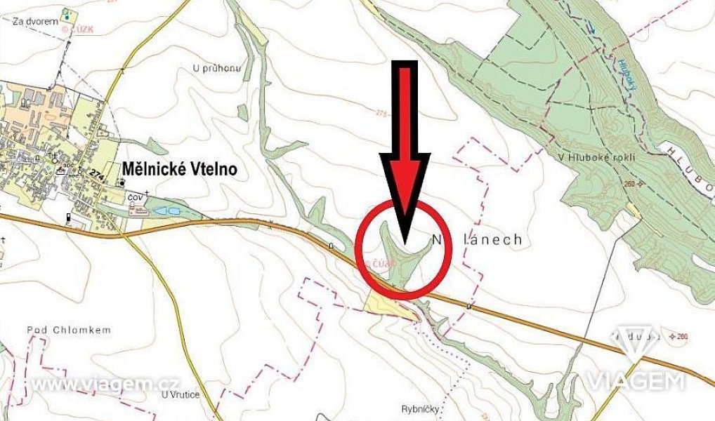 Prodej lesa 8 584 m², Mělnické Vtelno – náhled fotky 4