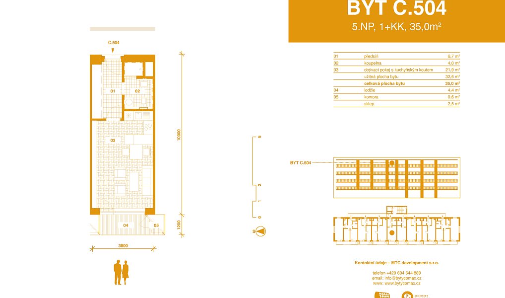 Prodej bytu 1+kk 35 m², Velvary – náhled fotky 3