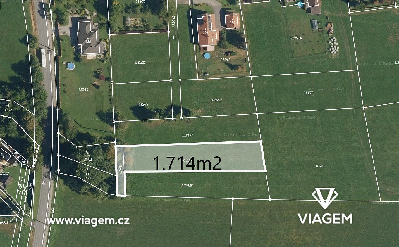Prodej pole 1 715 m²
