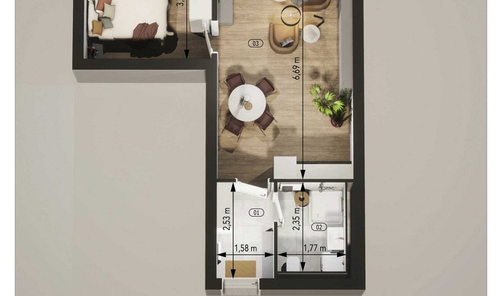 Prodej bytu 2+kk 45 m², Úpice – náhled fotky 5