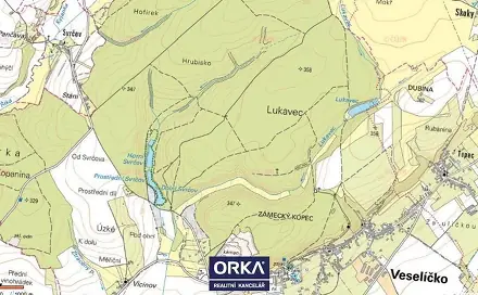 Prodej pole 3 527 m², Veselíčko, okres Přerov