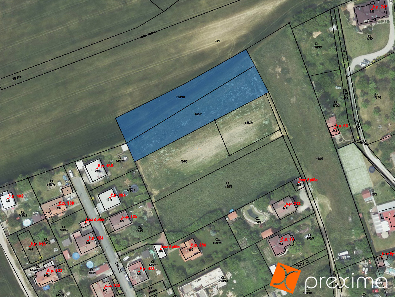 Prodej stavebního pozemku 292 m²