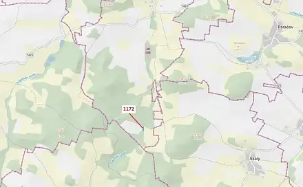 Dražba lesa 875 m², Kuřimany