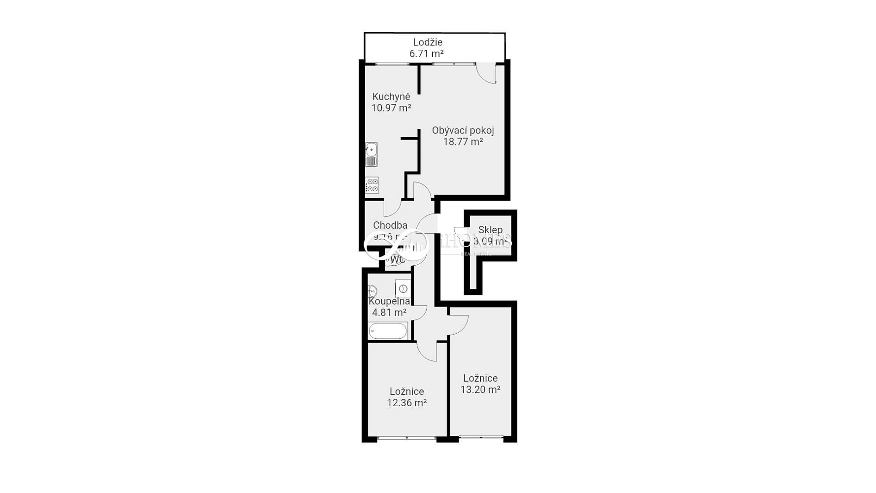 Prodej bytu 3+1 77 m² – fotografie 2