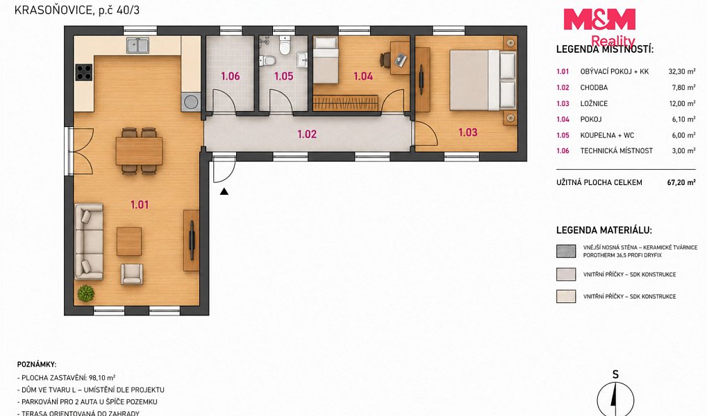 Prodej stavebního pozemku 1 163 m², Zbraslavice – náhled fotky 11