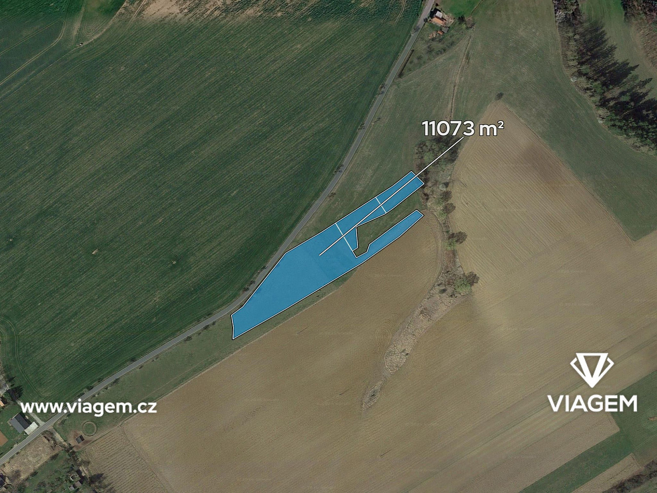 Prodej pole 1 384 m² – fotografie 2