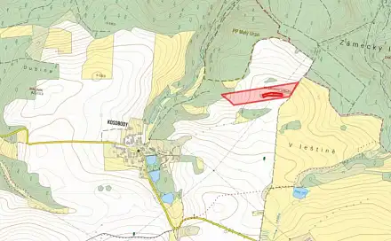 Prodej pole 35 058 m², Jesenice - Kosobody, okres Rakovník