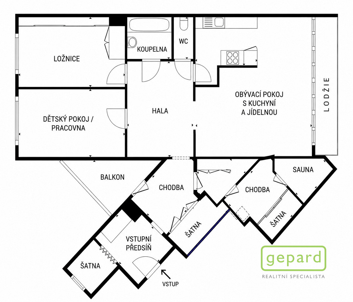 Prodej bytu 3+kk 108 m² — photo 2