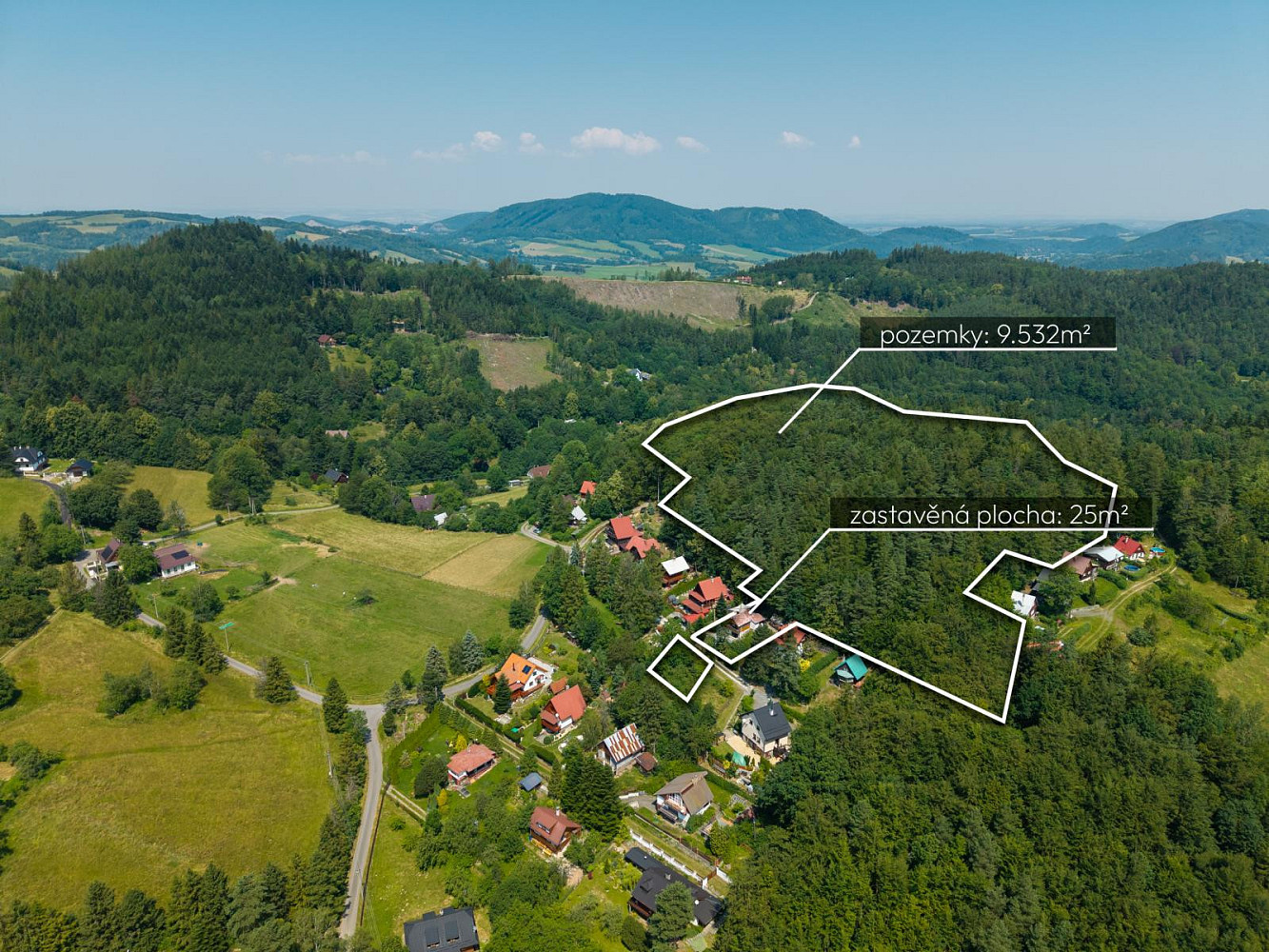 Prodej chaty/chalupy 45 m² s pozemkem 10 392 m²