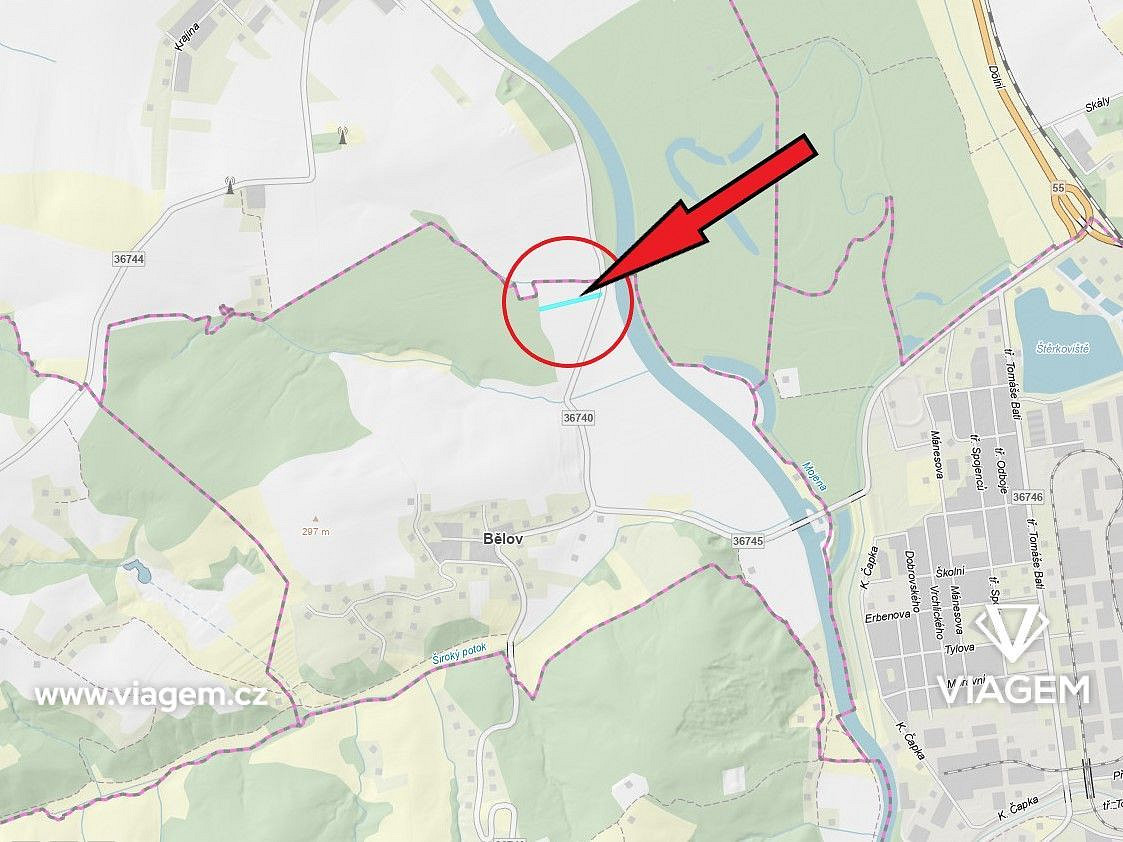 Prodej pole 964 m²