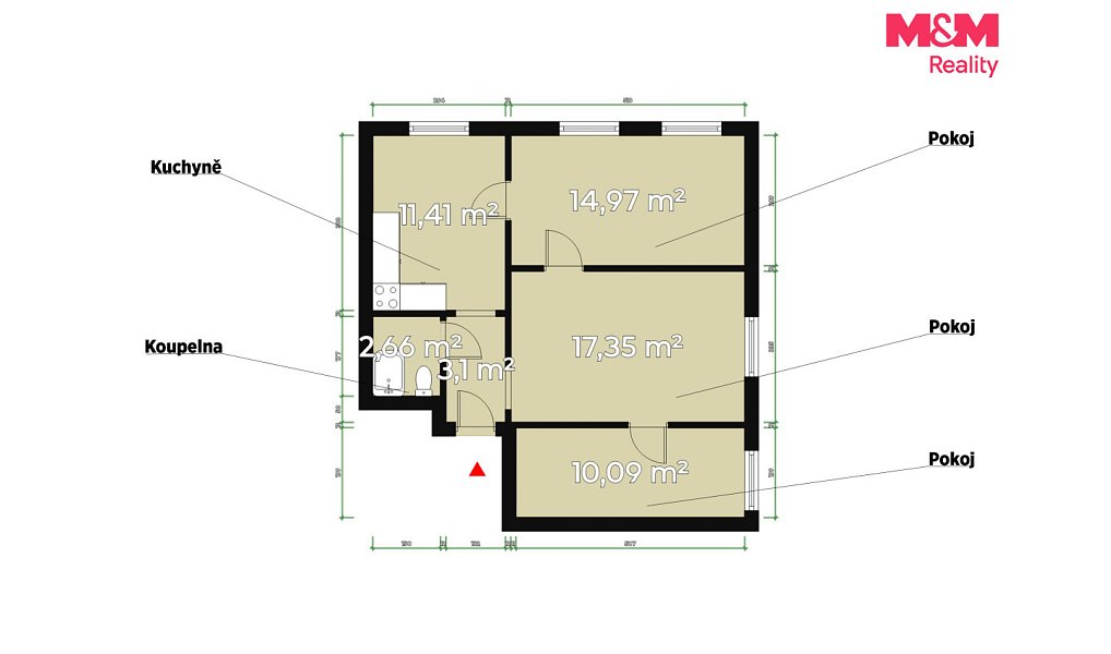 Prodej bytu 3+1 70 m², Plzeň – náhled fotky 3