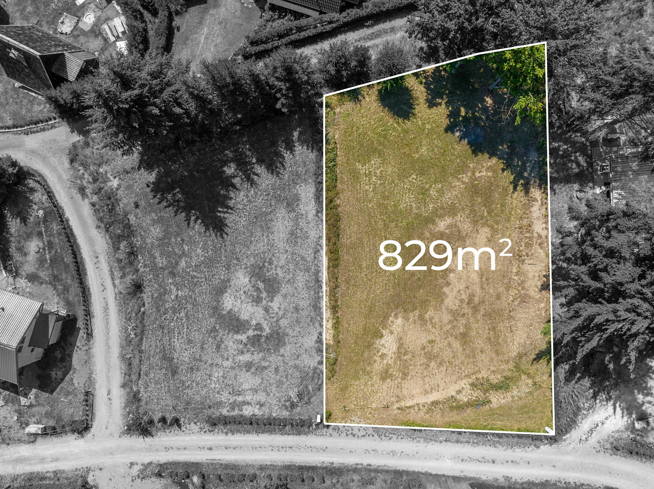 Prodej stavebního pozemku 829 m² – pohled 5