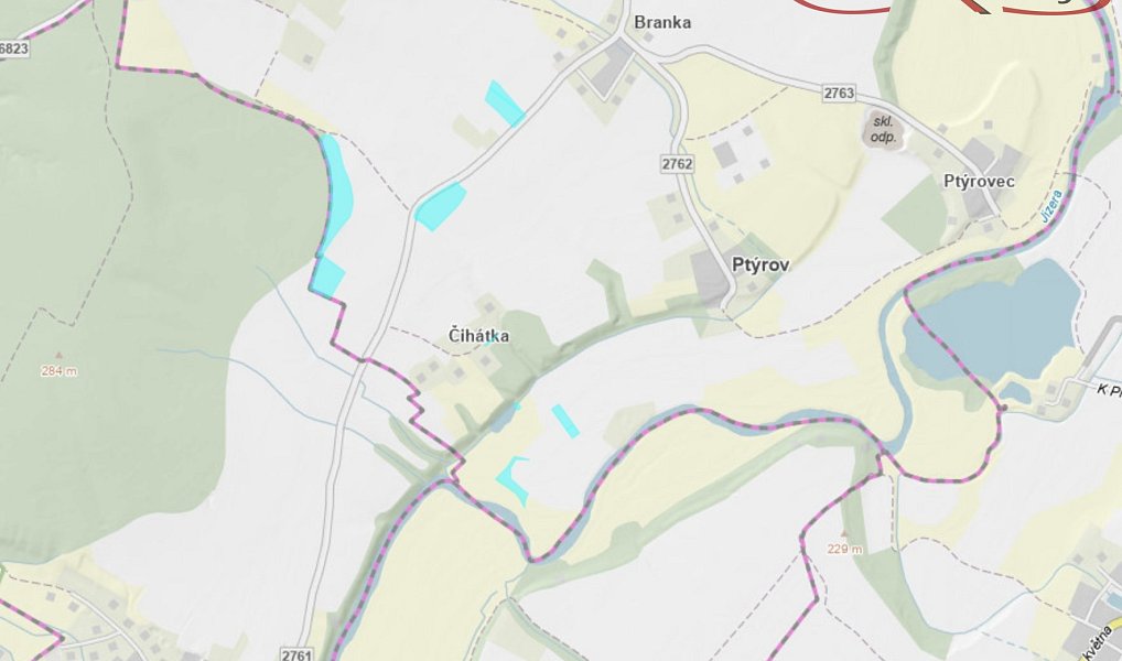 Prodej pole 55 326 m², Ptýrov – náhled fotky 5