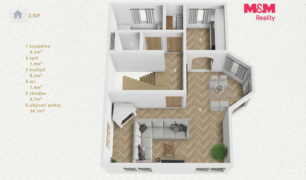 Prodej domu 169 m² s pozemkem 291 m², Lubenec – náhled fotky 14