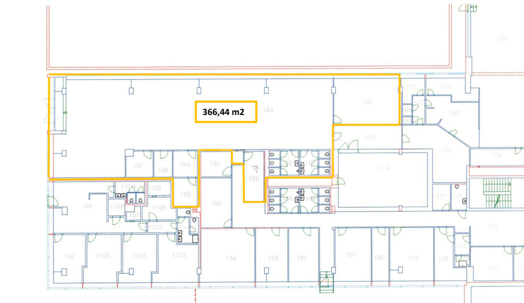Pronájem kanceláře 368 m² – fotografie 3
