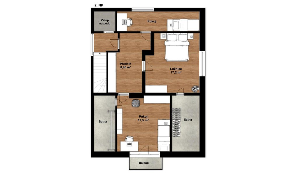Pronájem domu 250 m² s pozemkem 390 m², Benešov – náhled fotky 4