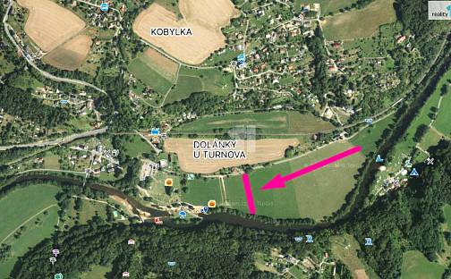 Prodej louky 2 128 m², Turnov - Dolánky u Turnova, okres Semily