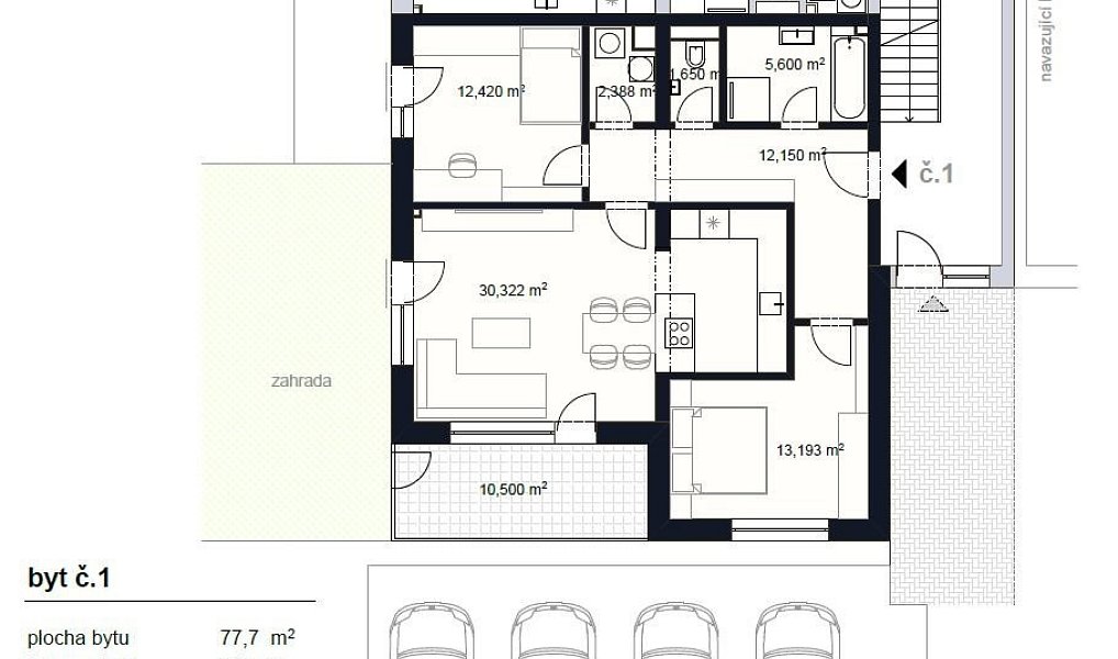 Prodej bytu 3+kk 88 m², Šlapanice – náhled fotky 18