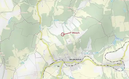 Dražba lesa 420 m², Bojkovice