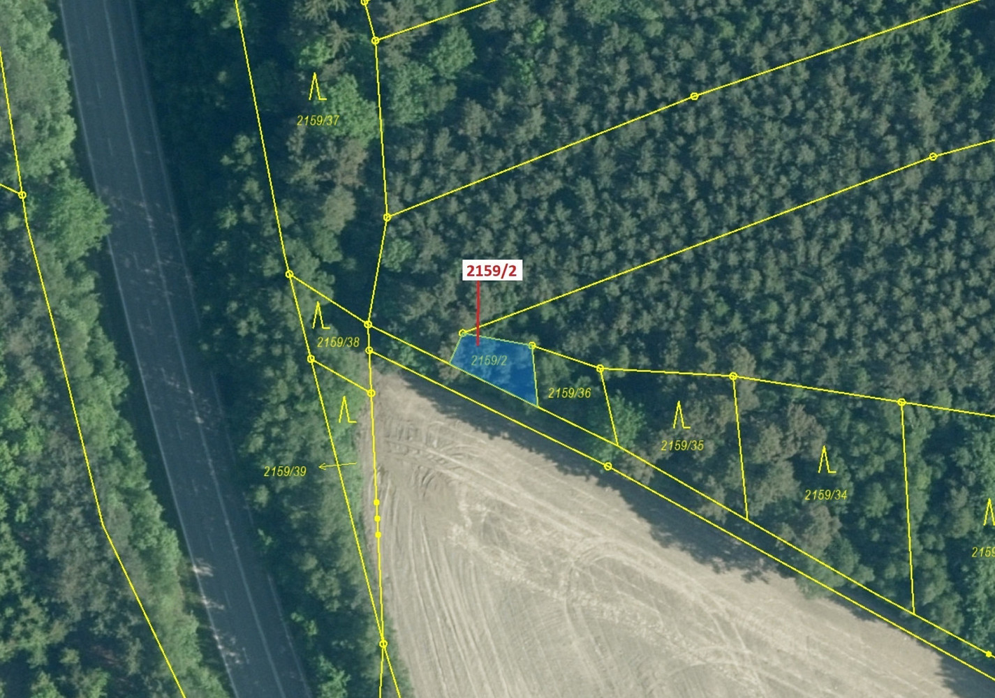 Dražba lesa 90 m² – pohled 2