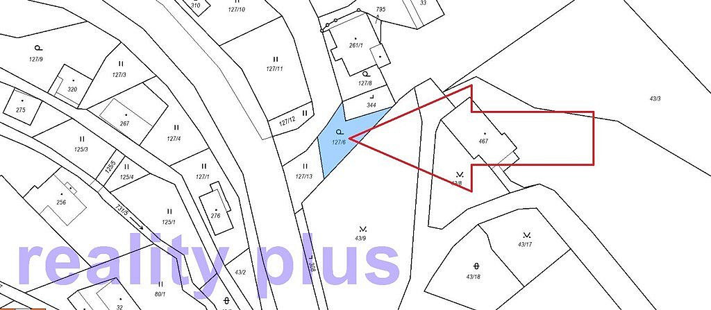 Prodej zahrady 258 m²