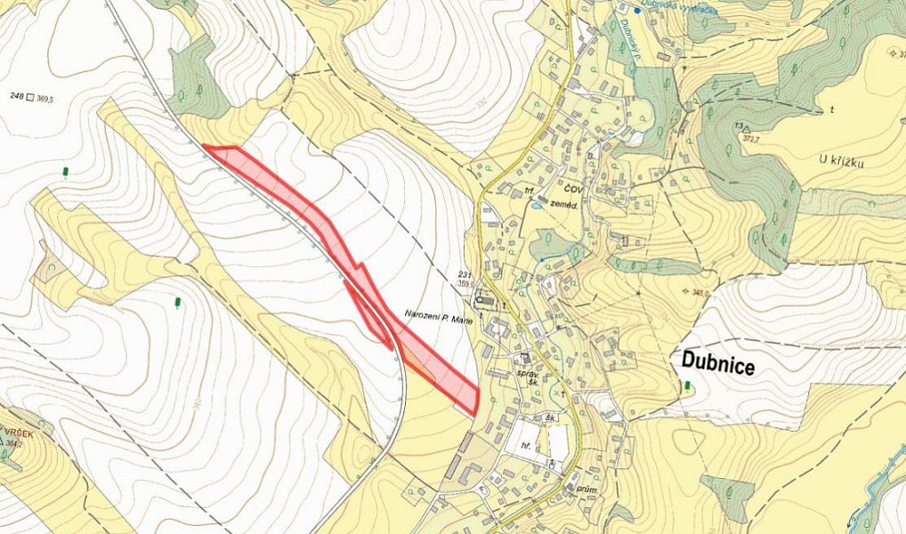 Prodej pole 19 812 m², Dubnice – náhled fotky 2