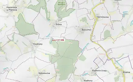 Dražba lesa 6 360 m², Šišma