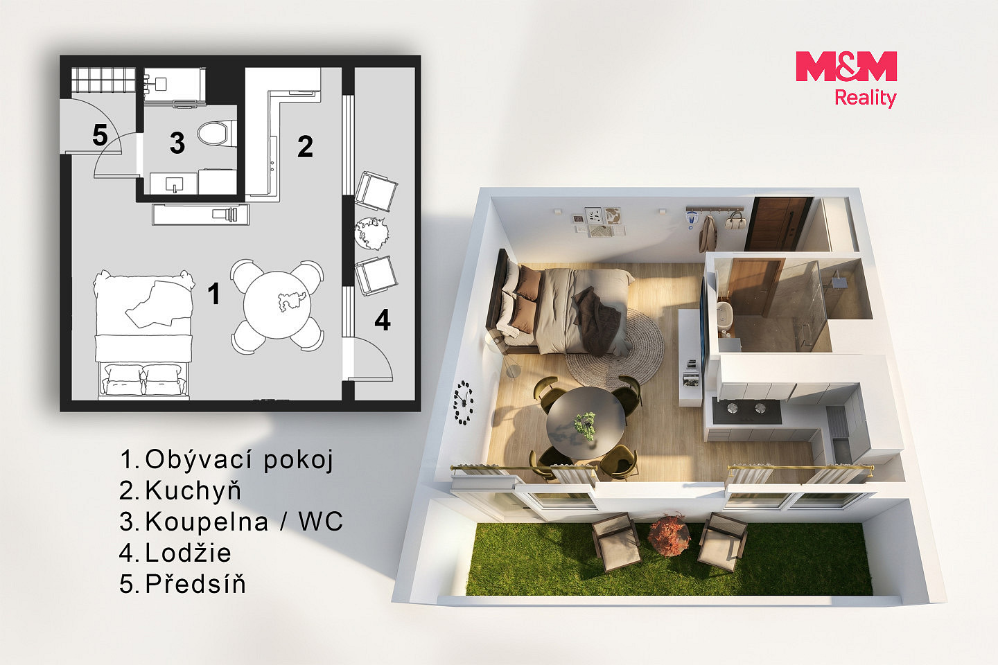 Prodej bytu 1+1 26 m² — photo 4