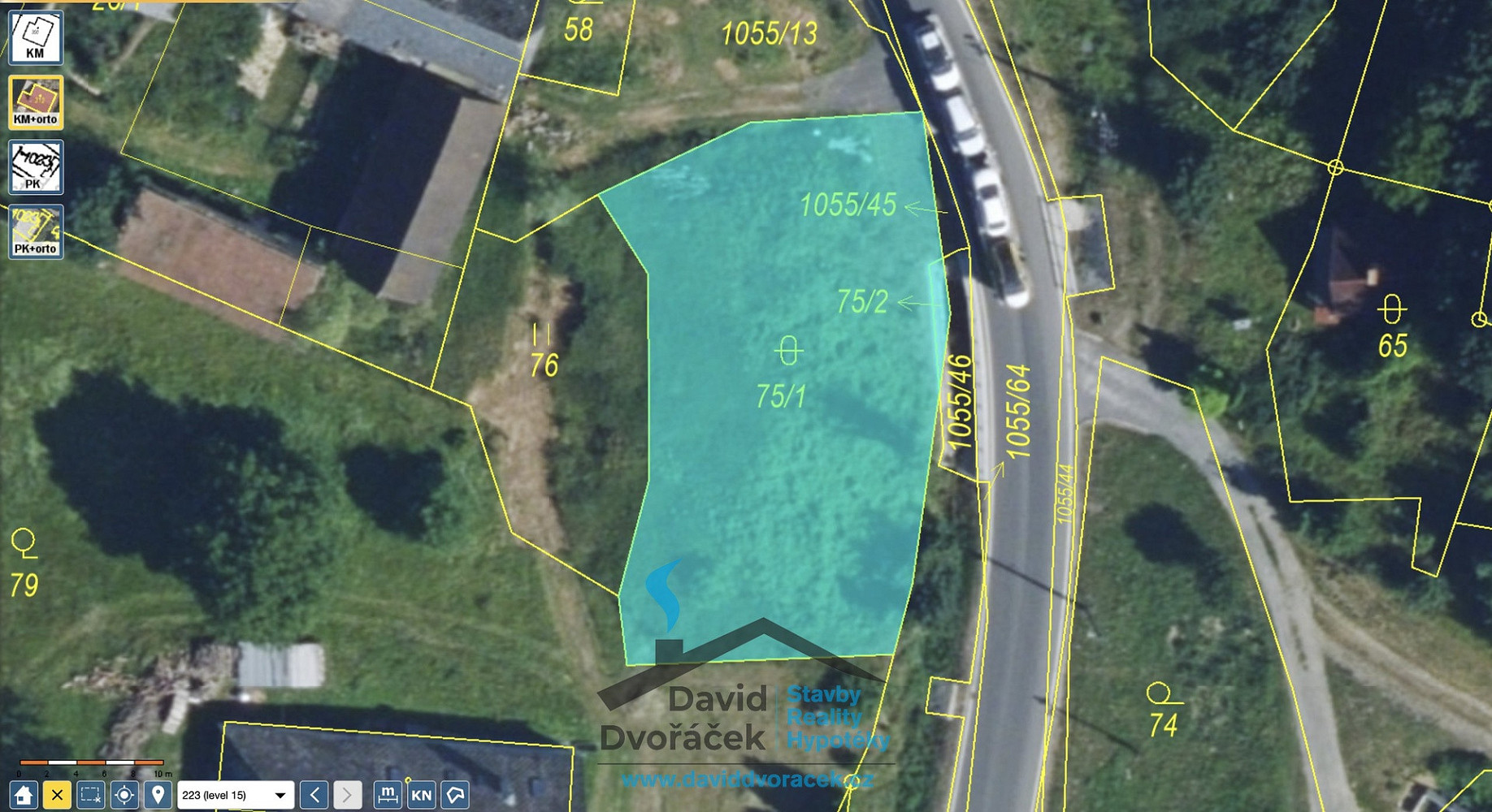 Prodej stavebního pozemku 748 m² – fotografie 2