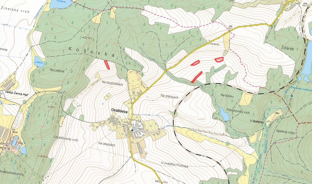 Prodej pole 6 117 m², Mladotice – náhled fotky 2