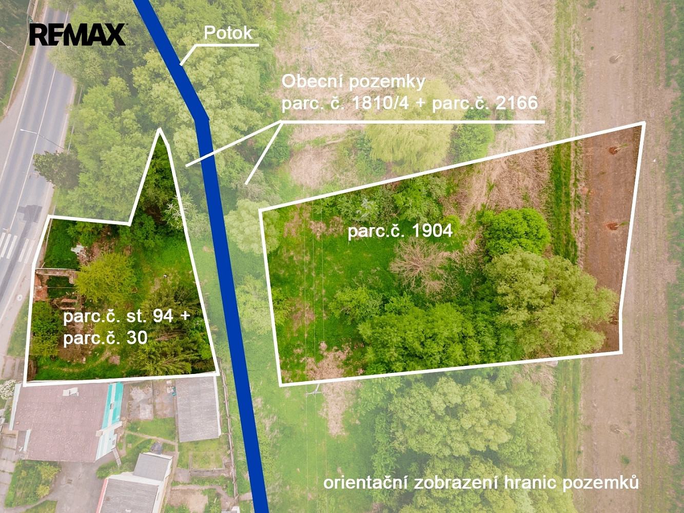 Prodej stavebního pozemku 2 104 m²