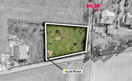 Prodej stavebního pozemku 1 095 m², Všeradov, okres Chrudim