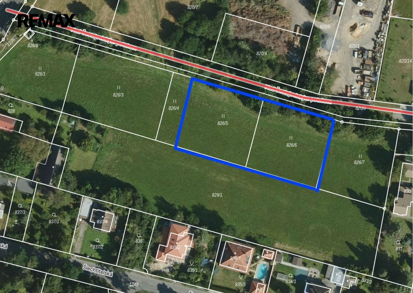 Prodej stavebního pozemku 2 514 m²