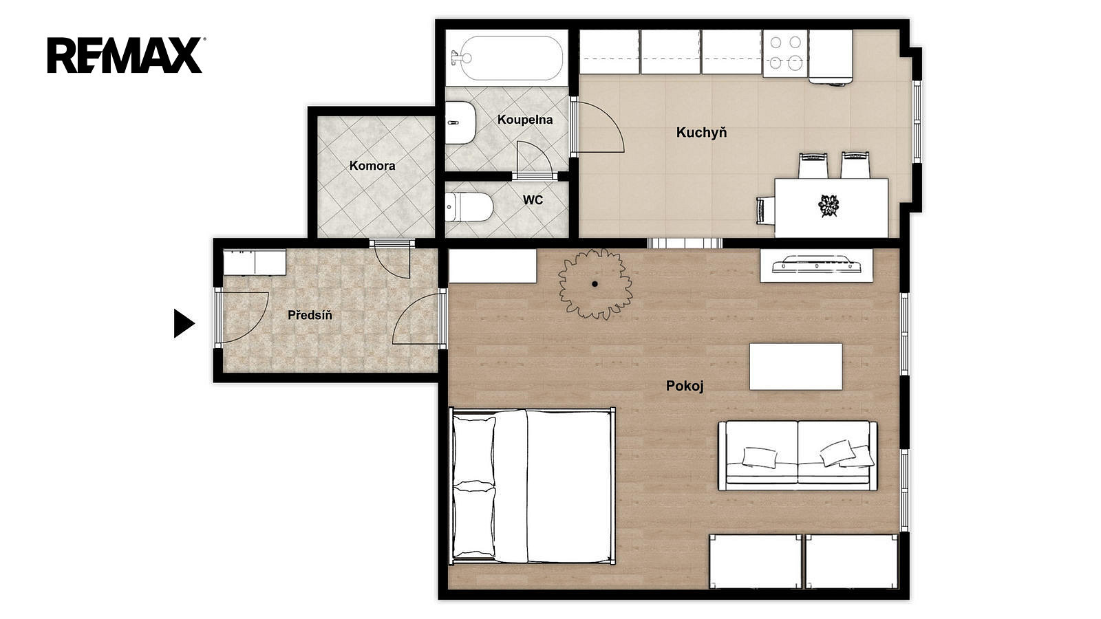 Pronájem bytu 2+kk 49 m² — photo 3