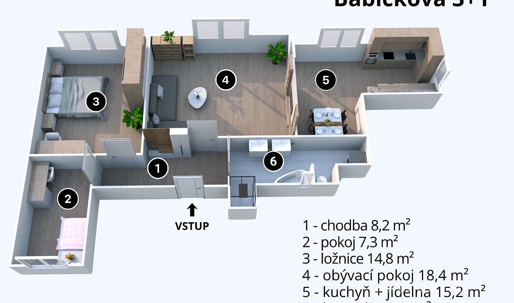 Prodej bytu 3+1 76 m², Brno – náhled fotky 19