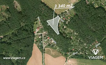 Prodej zahrady 3 340 m², Vráž, okres Beroun