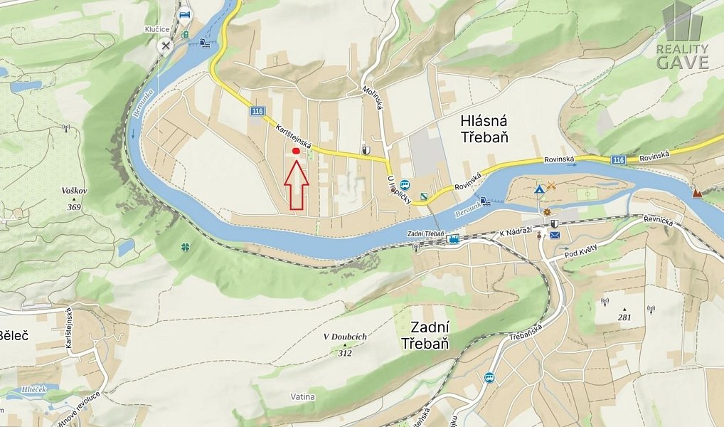 Prodej stavebního pozemku 1 059 m², Hlásná Třebaň – náhled fotky 19