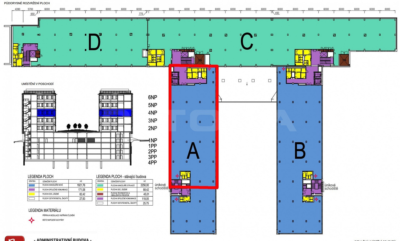 Pronájem kanceláře 700 m² – fotografie 3