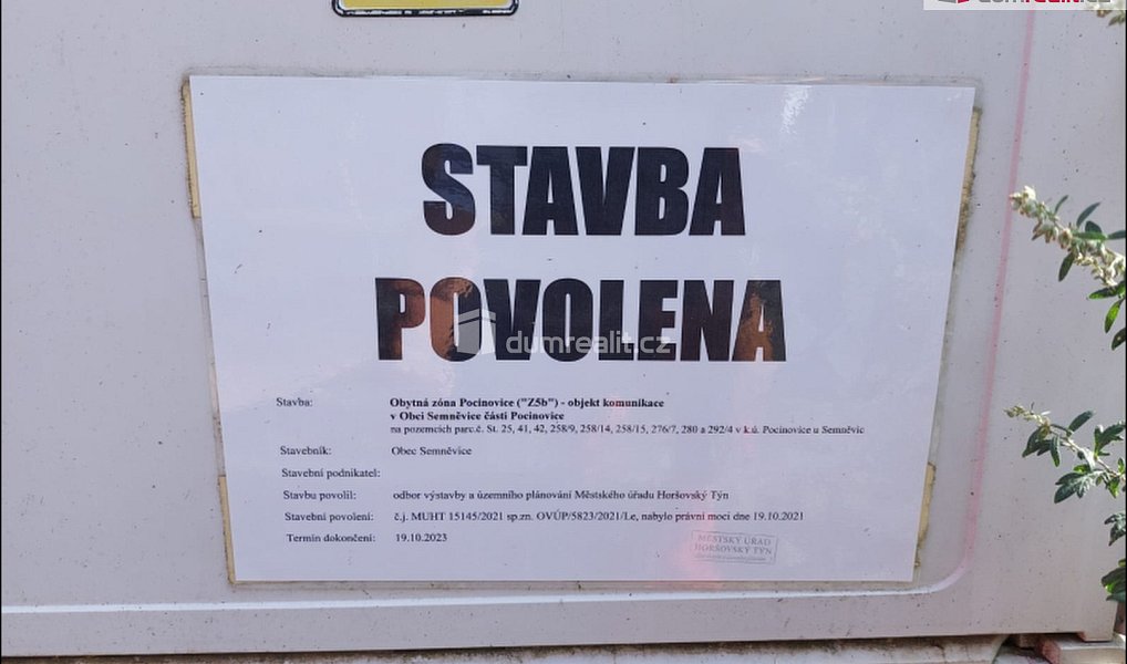 Prodej stavebního pozemku 1 255 m², Semněvice – náhled fotky 12