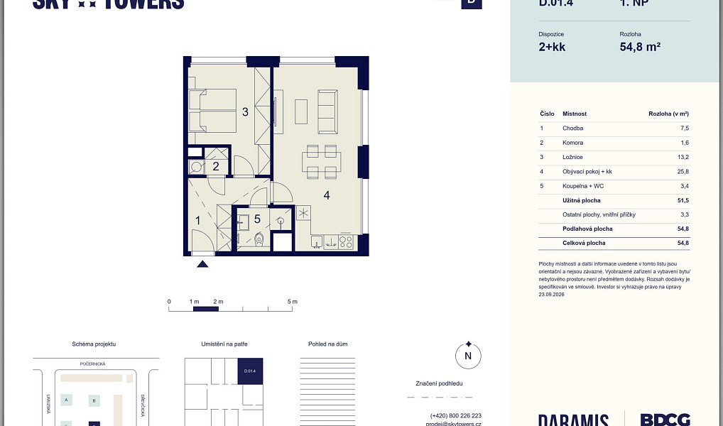 Prodej bytu 2+kk 51 m², Praha – náhled fotky 4
