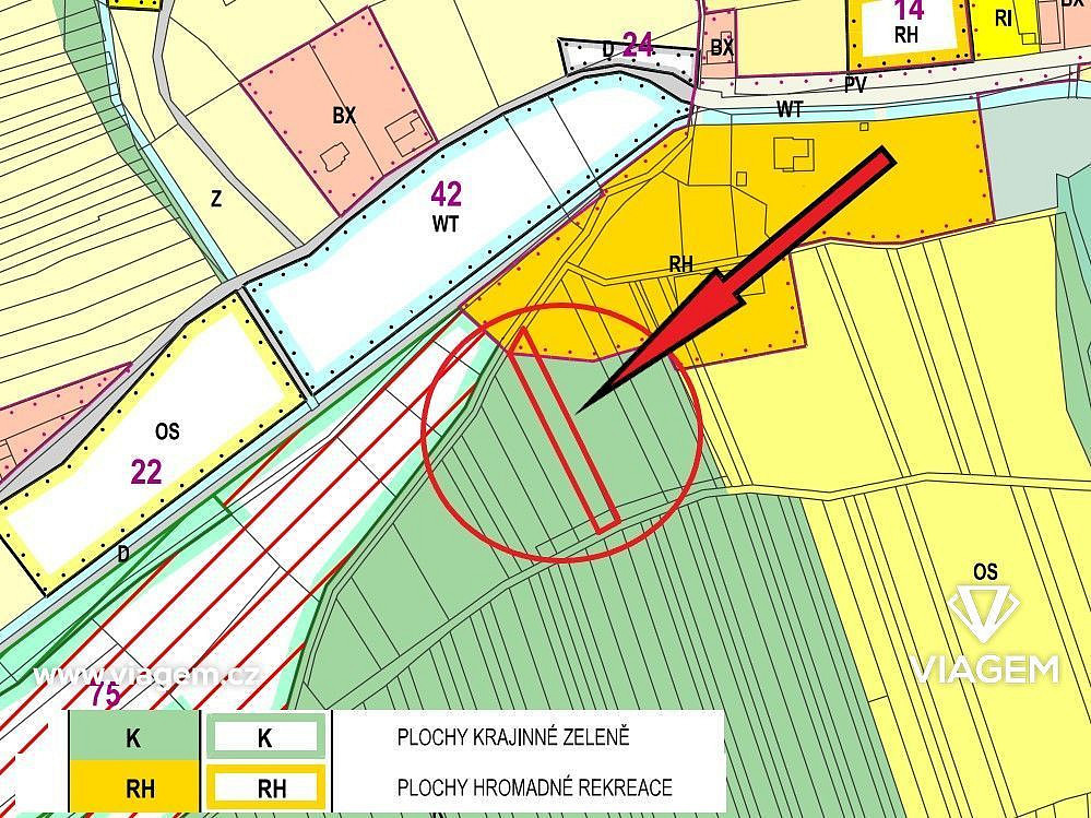 Zahrada 1 106 m², Podíl 33 % o výměře 369 m² – pohled 2
