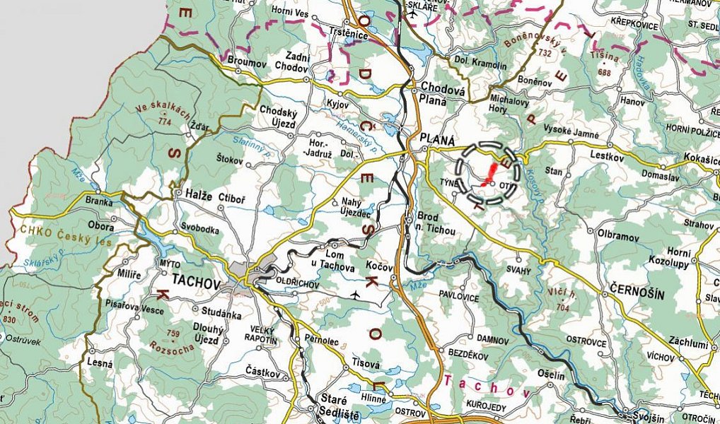 Prodej pole 104 443 m², Planá – náhled fotky 3
