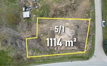 Prodej stavebního pozemku 1 114 m², Dešná, okres Jindřichův Hradec