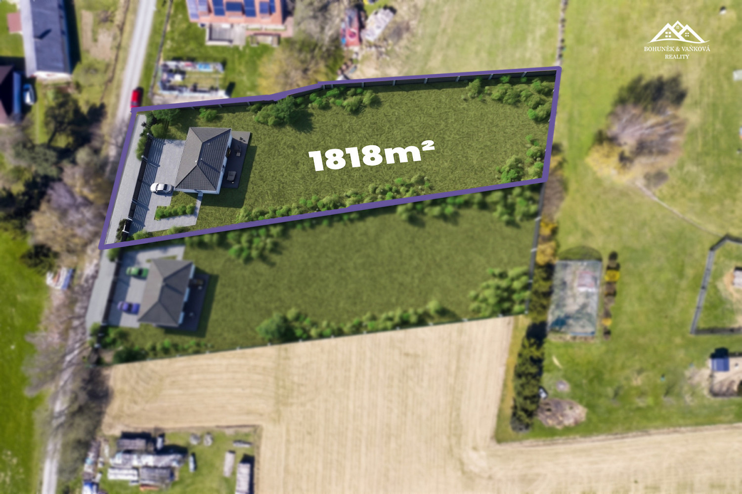Prodej stavebního pozemku 1 818 m²