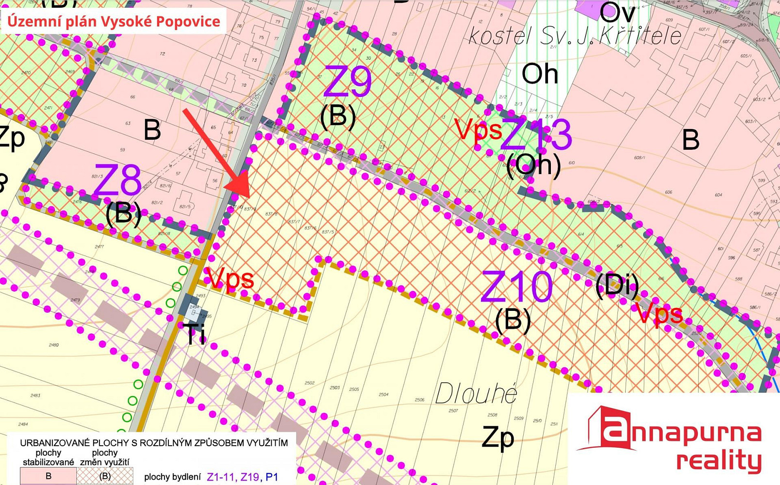 Prodej stavebního pozemku 996 m² – pohled 4
