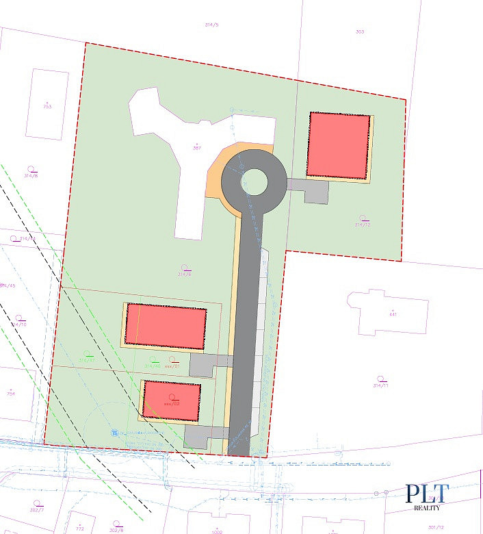 Prodej stavebního pozemku 972 m² – pohled 5