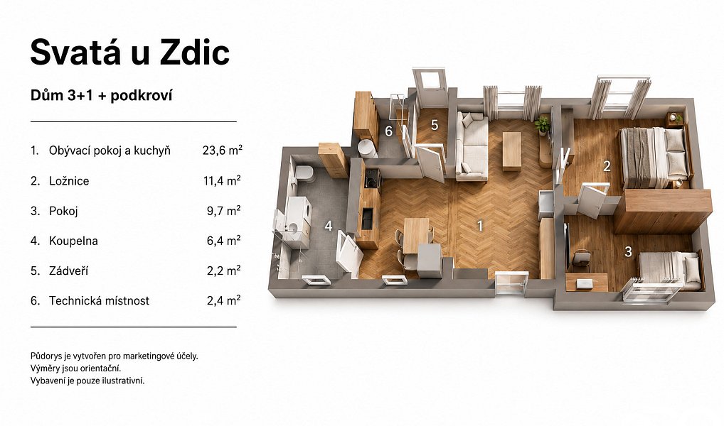 Prodej domu 98 m² s pozemkem 498 m², Svatá – náhled fotky 26