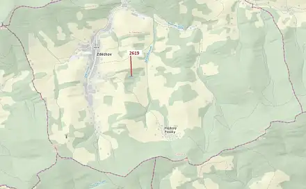 Dražba lesa 867 m², Zděchov